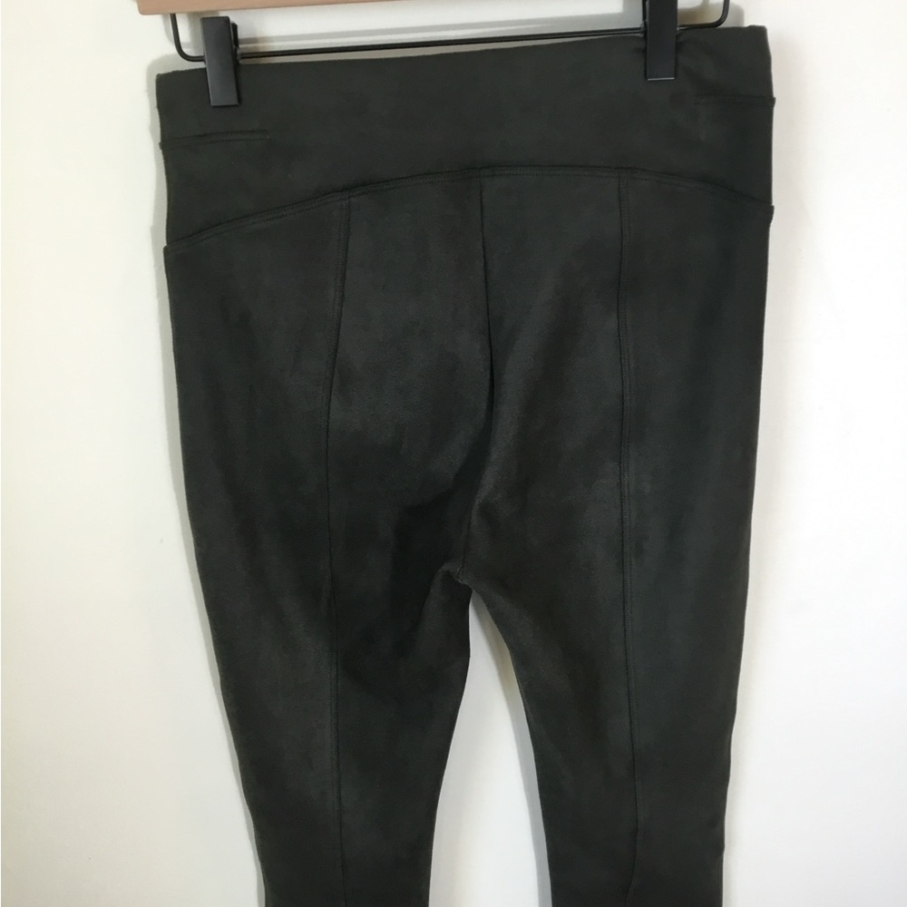 Spanx‎ Faux Suede Olive Green Leggings Pant - Picture 3 of 6
